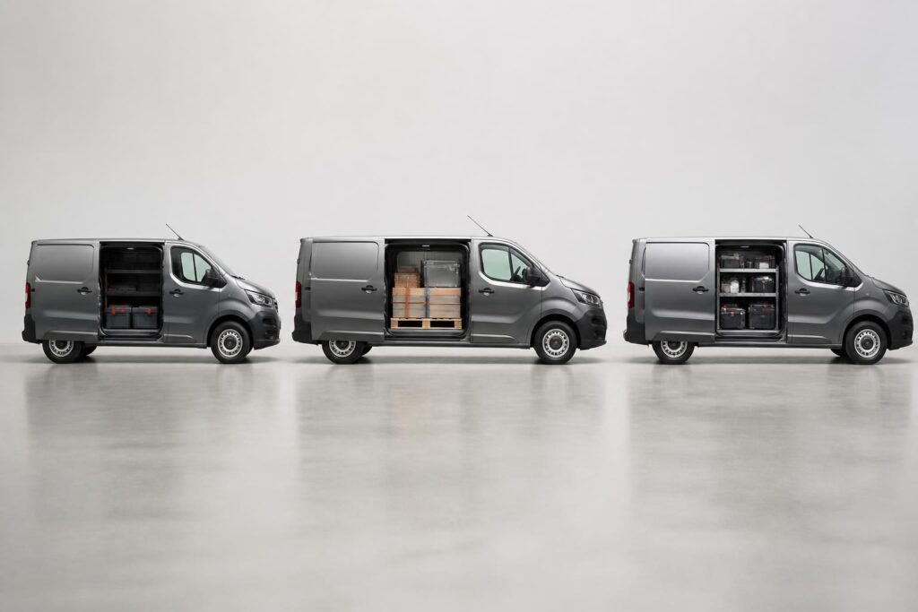 découvrez les dimensions du renault trafic, ses variantes l1h1 et l2h1, ainsi que ses capacités de chargement pour choisir le modèle adapté à vos besoins professionnels.
