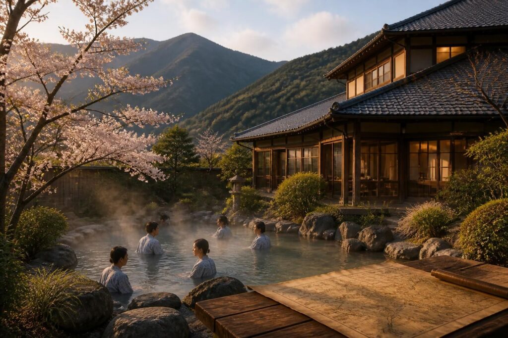 découvrez yufuin au japon avec notre guide complet : explorez les ryokans traditionnels, les onsen relaxants et profitez des cartes détaillées pour organiser votre séjour parfait.