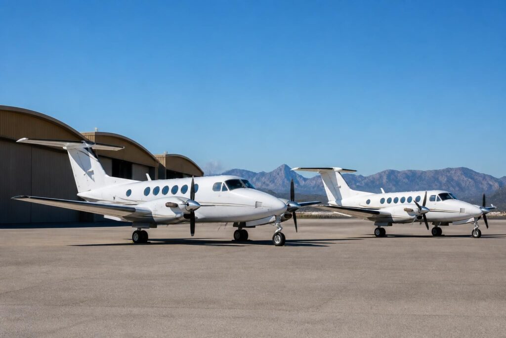 découvrez les modèles beechcraft king air 350 et 200, leurs caractéristiques et les prix à connaître pour choisir l'avion d'affaires idéal.