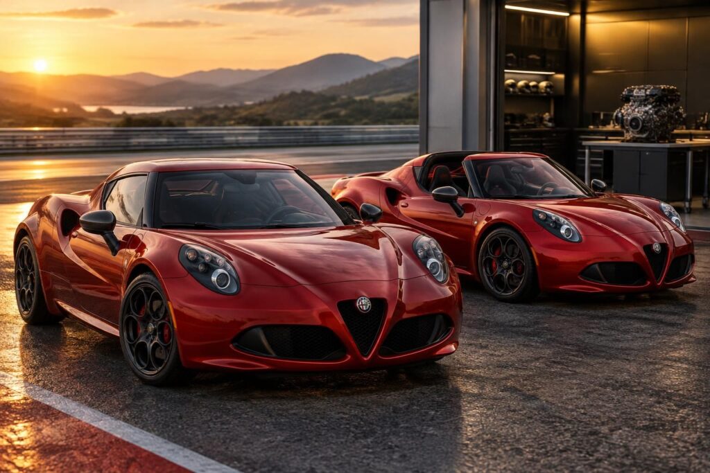 découvrez l’alfa romeo 4c : prix, moteur, performances et différences entre les versions spider et competizione.