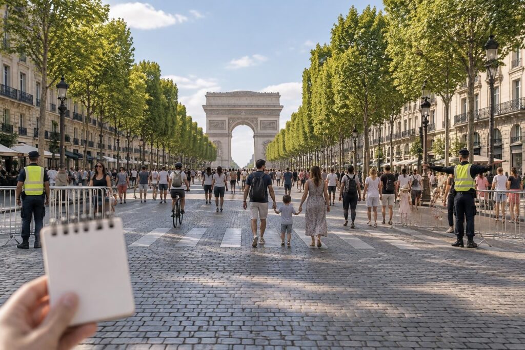 découvrez le calendrier des champs-élysées piétons et les jours où l’avenue est réservée aux promeneurs, sans circulation automobile.
